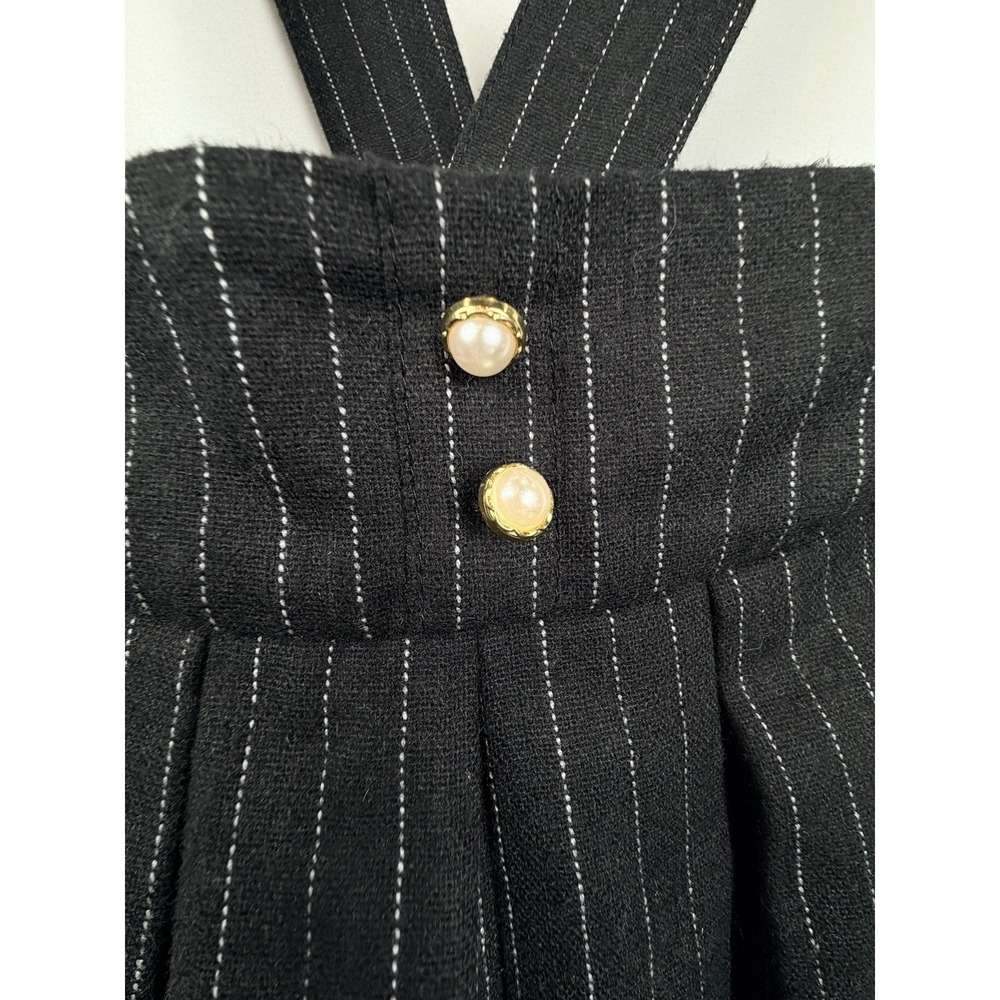 Majestic Legon NWT Pinstripe Suspender Skort Wool Blend Japanese J Fashion - Picture 3 of 9